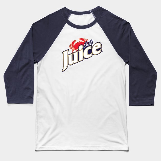 Crab Juice Blue Baseball T-Shirt by Roufxis